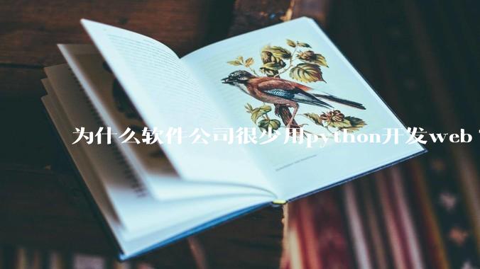 为什么软件公司很少用python开发web?